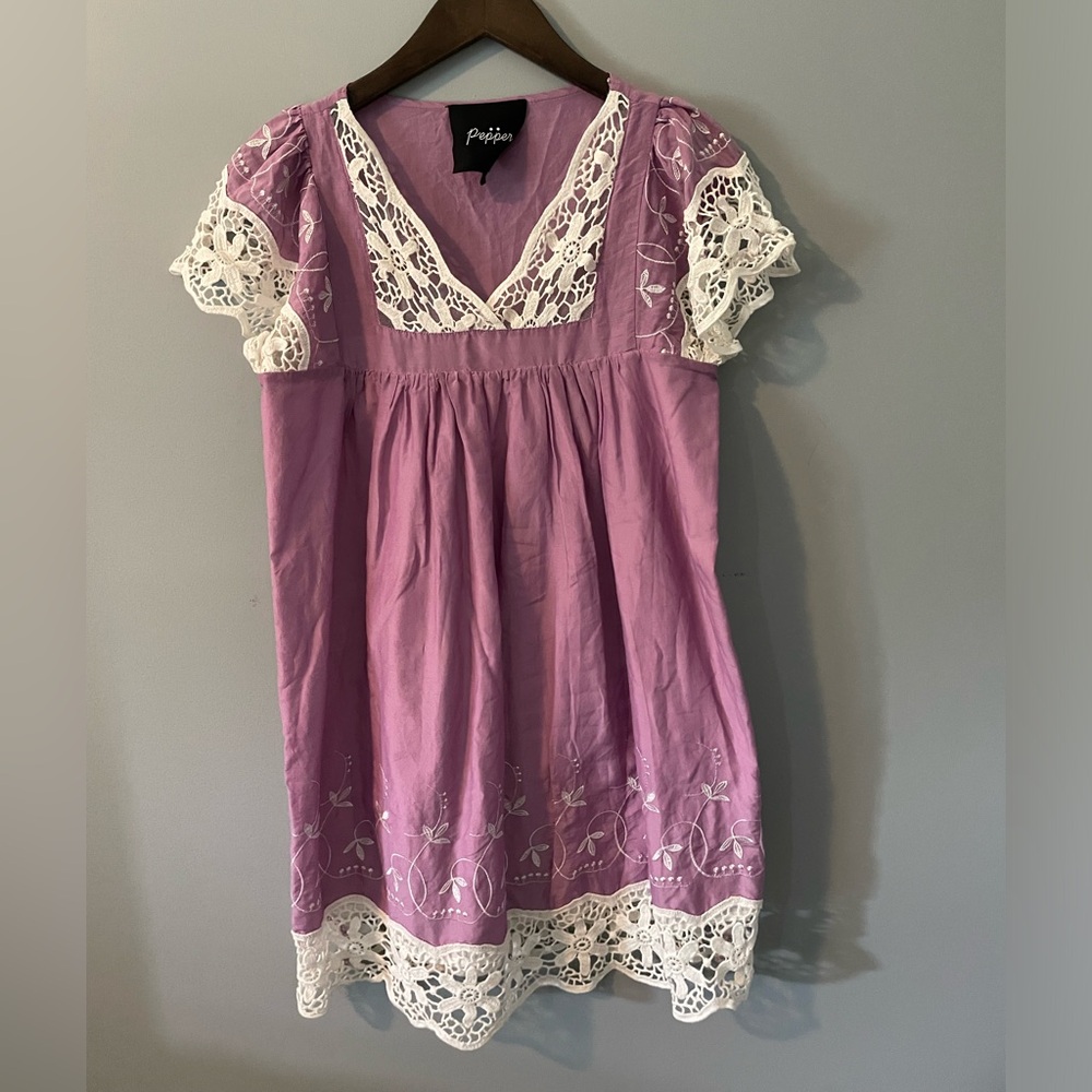 Pepper Light Purple Lace Dress
